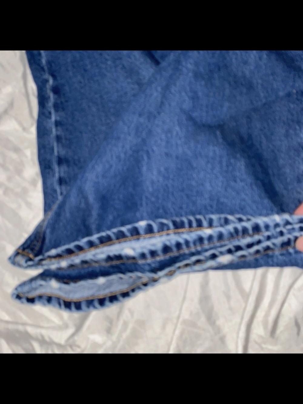 Aeropostale Jeans High Rise Super Wide Leg 8 Reg Distressed /holes - Picture 4 of 5